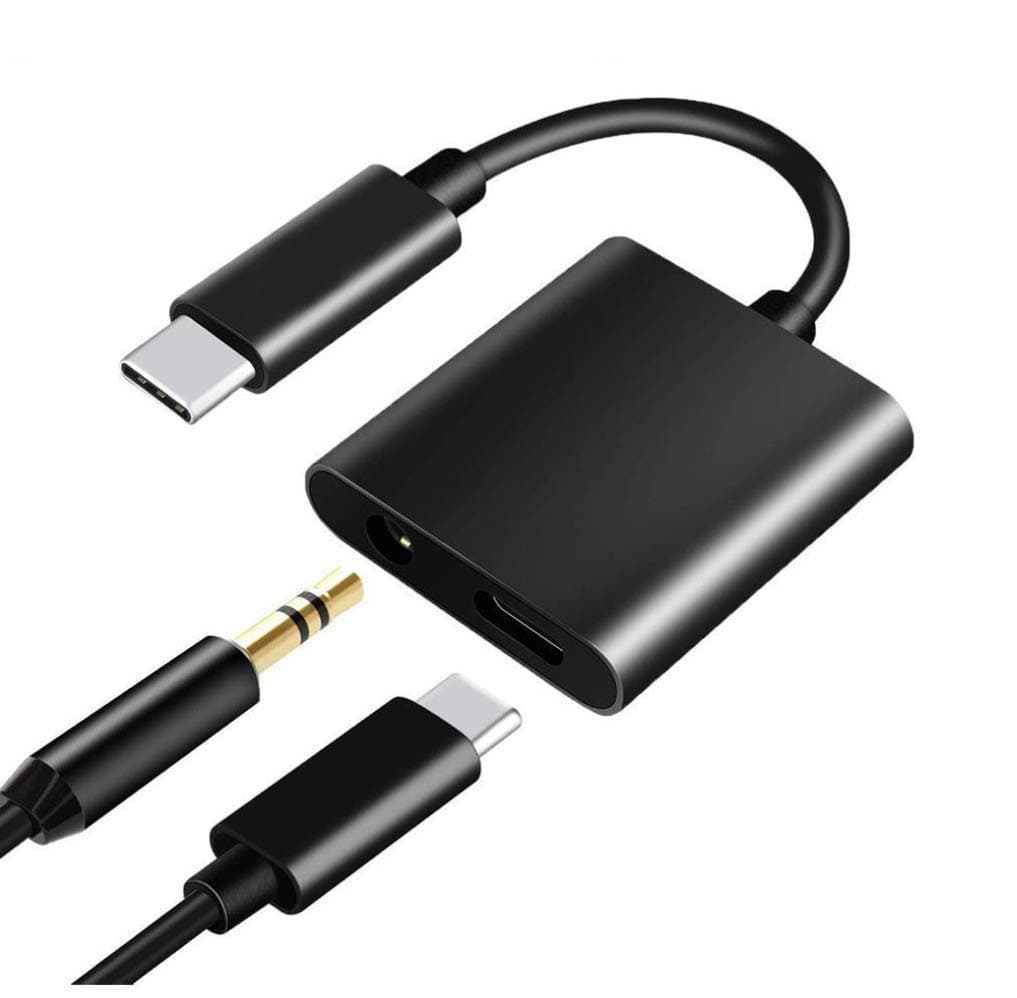 Type-C to 3.5 mm Aux Audio & USB Charging Splitter for Samsung Galaxy S205G / S 20 Ultra Original Audio Jack 2 in1 Adapter Music Headphone Splitter & Type C USB Charging Cable Converter Earphone Headphone Hands-Free Type-C to 3.5 mm Head Aux Audio USB Cable and Headphone (Splitter1 - Multi)