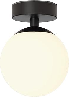 Astro Denver, Dimmable Bathroom Ceiling Light, IP44 Rated (Matt Black) G9, Designed in Britain - 1038005-3 Years Guarantee