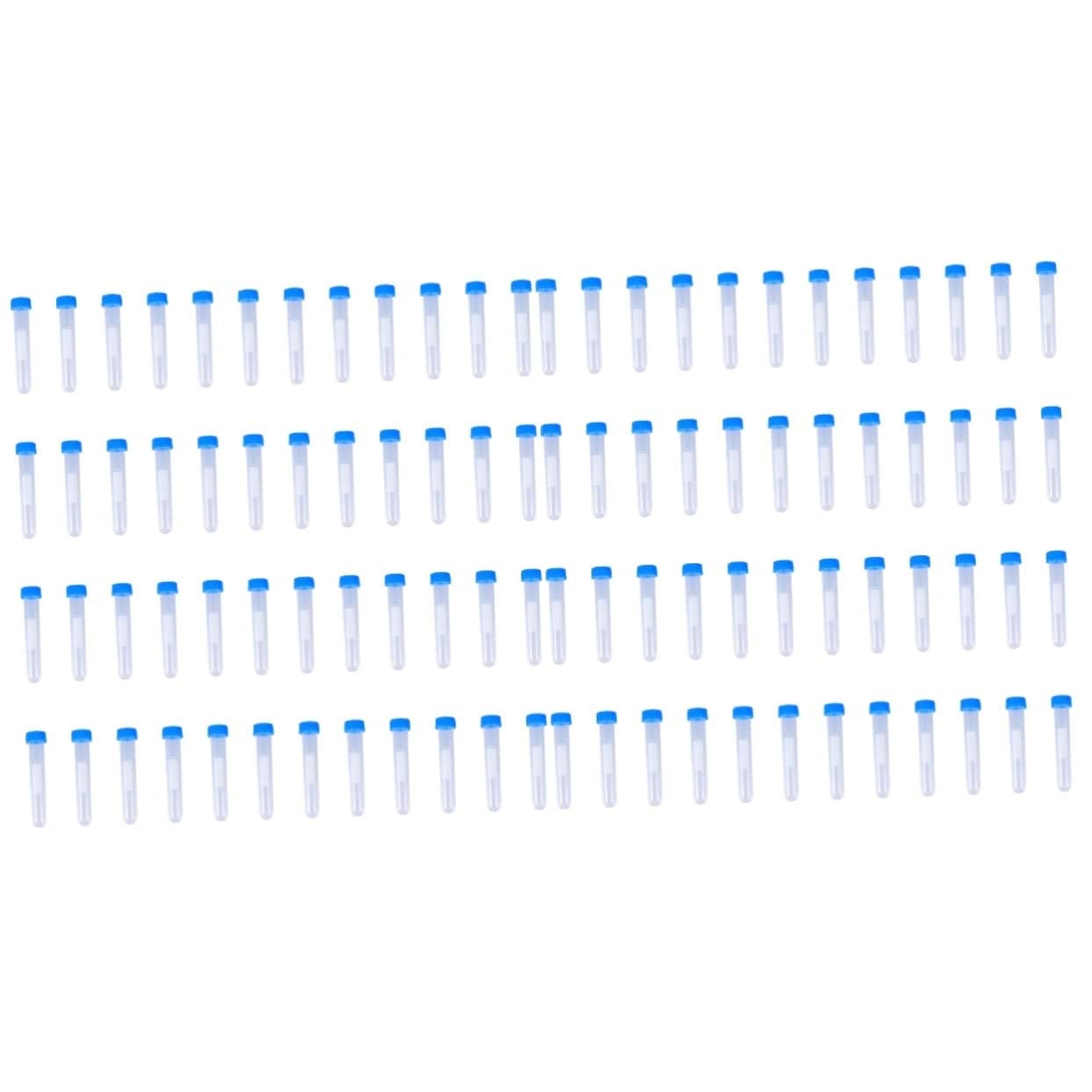 Baluue 200 pcs Leak- Sterile Pyrogenic Sample Cap Container Witd Laboratory Random Vials Round Human The Tube Leakproof Clear Caps on Dna- Vial Leak-proof Tubes Proof