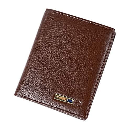 Slim Minimalist Bluetooth Tracker Finder with GPS Smart Wallet for Men&Women,Dual Folded Genuine Leather RFID Blocking Wallet - Gifts for Men&Women Bifold Wallet