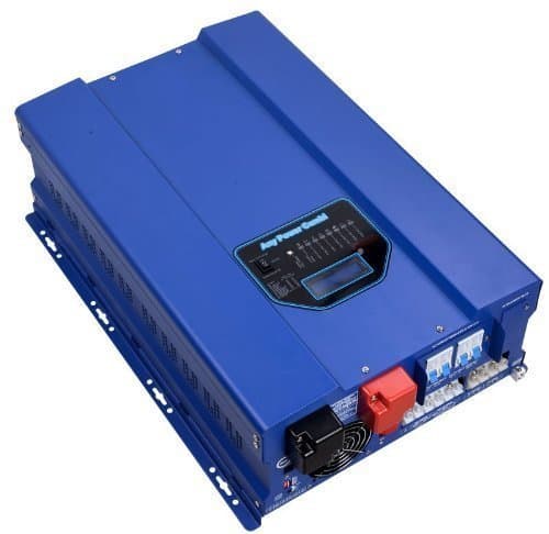 Gomistar 6000W Peak 18000W Split Phase Pure Sine Wave Power Inverter, DC 24V AC Input 110V AC Output 120V 240V Converter, With 60A MPPT Solar Charger Controller, 6kW