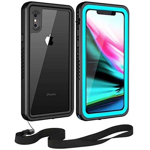 Moskee iPhone X Waterproof Case,High Precision Upgraded IP68 Full Body Underwater Protective Case with Sensitive Fingerprint(Wireless Charging Supported)