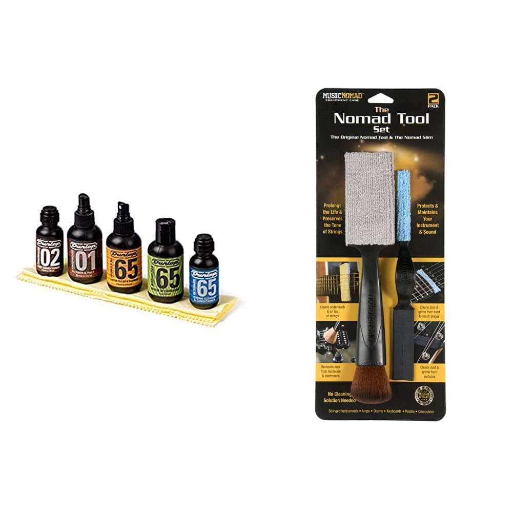 Jim Dunlop Guitar Maintenance Kit and Nomad Tool Set for Stringed Instruments
