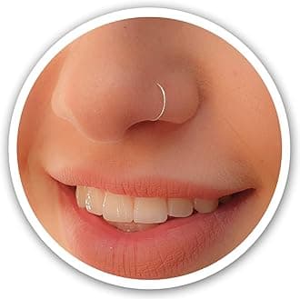 Gold Nose Rings - Silver Nose Ring - Black Nose Piercings -Thin Small 24 Gauge 7mm Nose Piercing Jewelry- 925 Sterling Silver Nose Piercings - 14k Gold Filled Nose Rings For Women - 925 Black Sterling Silver Nose Rings Hoops