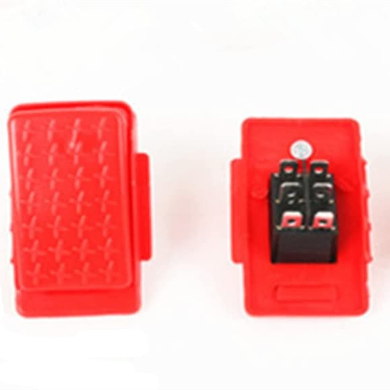 Accelerator Foot Pedal Electric Switch Accessories for Kids Reset Control Switch Children Electric Ride On Toy Car Replacement Parts Red 6-pin Socket
