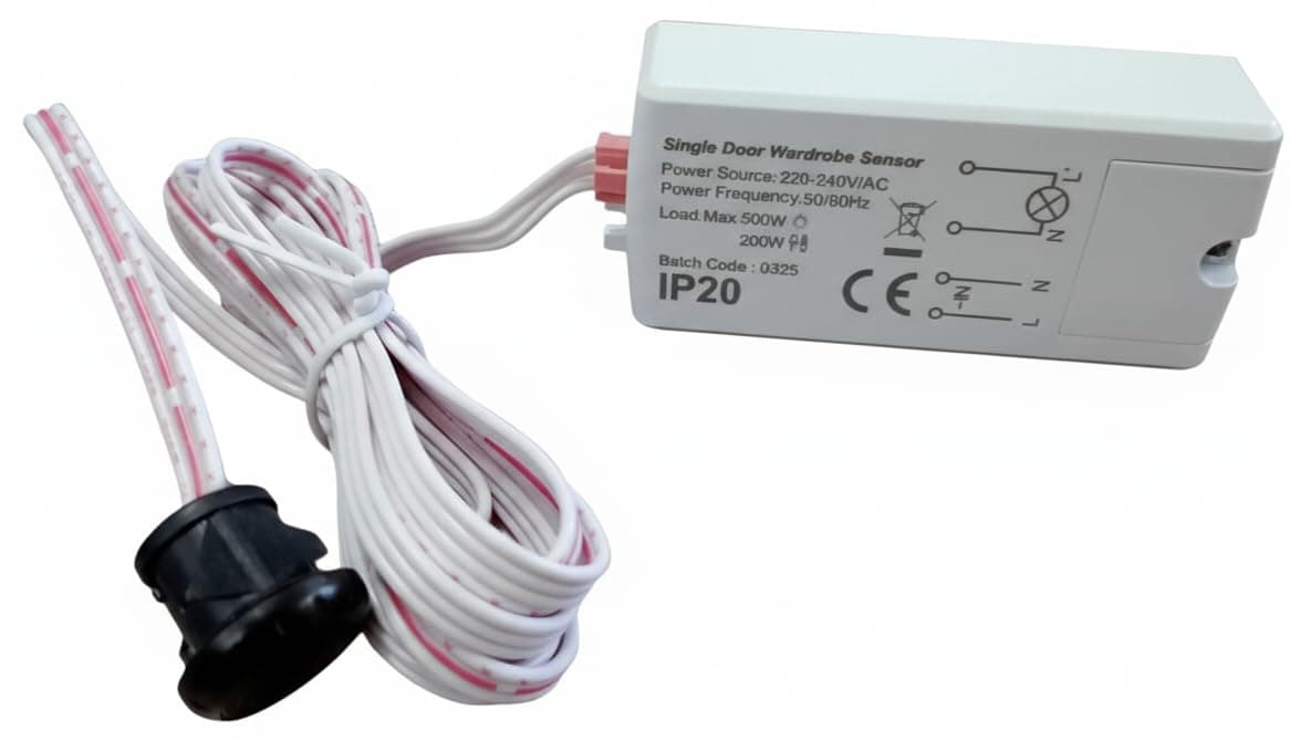 Quick Sense(Qs-WR02): Wardrobe/Cabinet Smart IR Sensor for Auto Lights Auto On and Off Upon Door Open & Closing