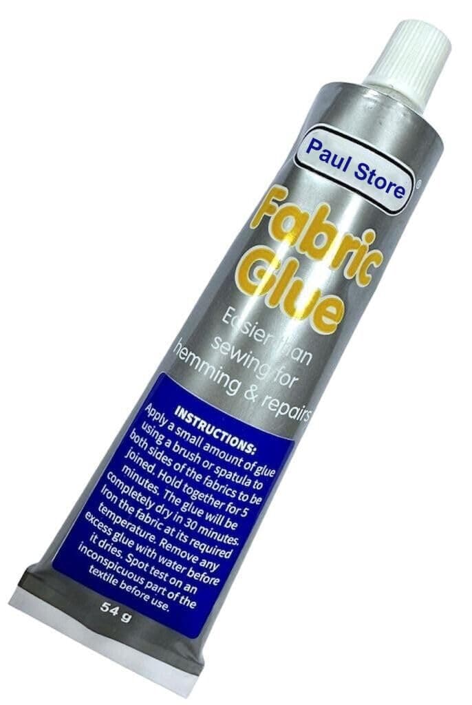 Extra Strong Fabric Glue 50ml - Quick Bond Adhesive for Hemming Sewing No Stitch Sew Quick DIY Arts & Crafts Comes With Spreader