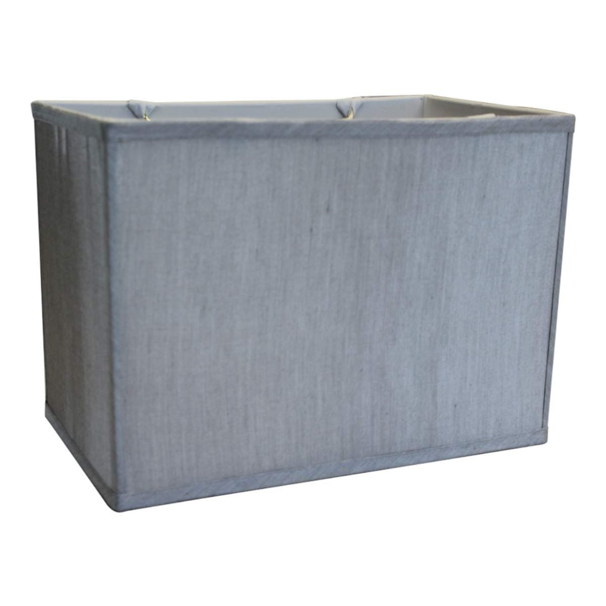 Rectangular Drum Lampshade (8x14) (8x14) x 10 Softback Bavarian Gray Fabric