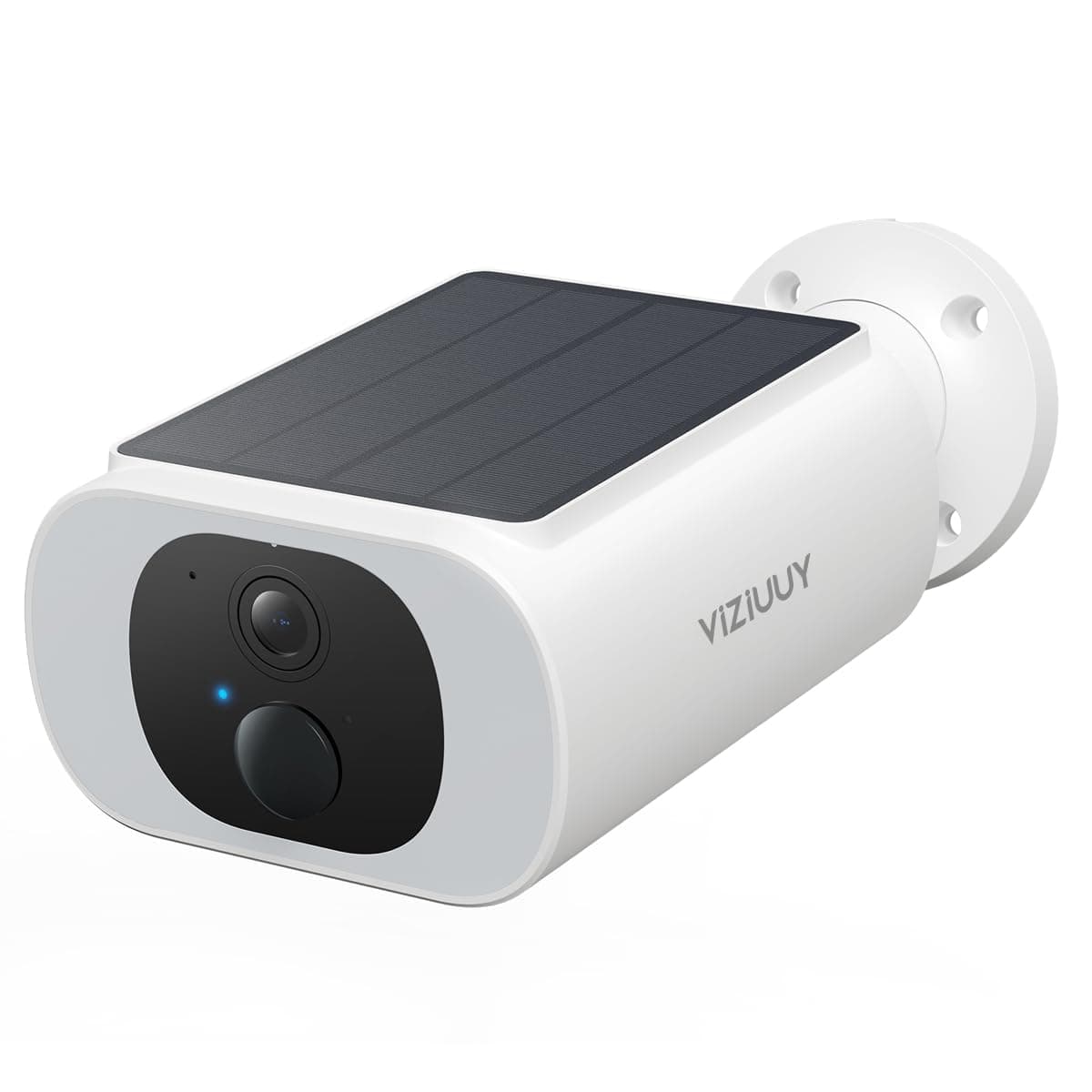 Solar Camera Outdoor Wireless, 2K Cameras for Home Security with Embedded Solar Panel, WiFi Surveillance Camera, Colorful Night Vision, 2-Way Audio, Continuous Power, Compatible with Alexa