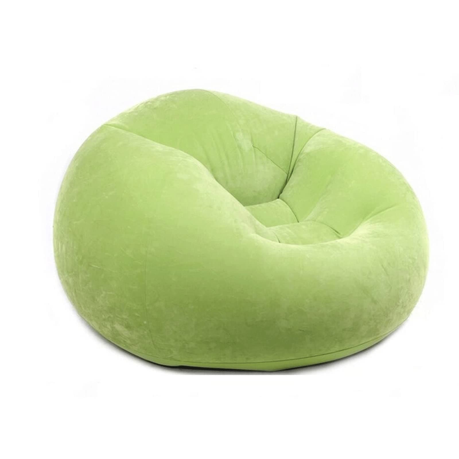 YESKITBean Bag, Luxury Single Flocking Inflatable Sofa Lazy Bone Lazy Sofa Balcony Nap Living Room Office Chair (Color : 2)