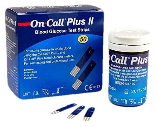 50 On Call Plus II Blood Glucose Test Strips