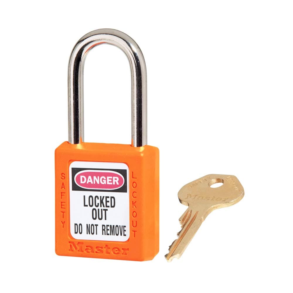 Lockout Padlock, KD, Orange, 1-3/4H by Master Lock