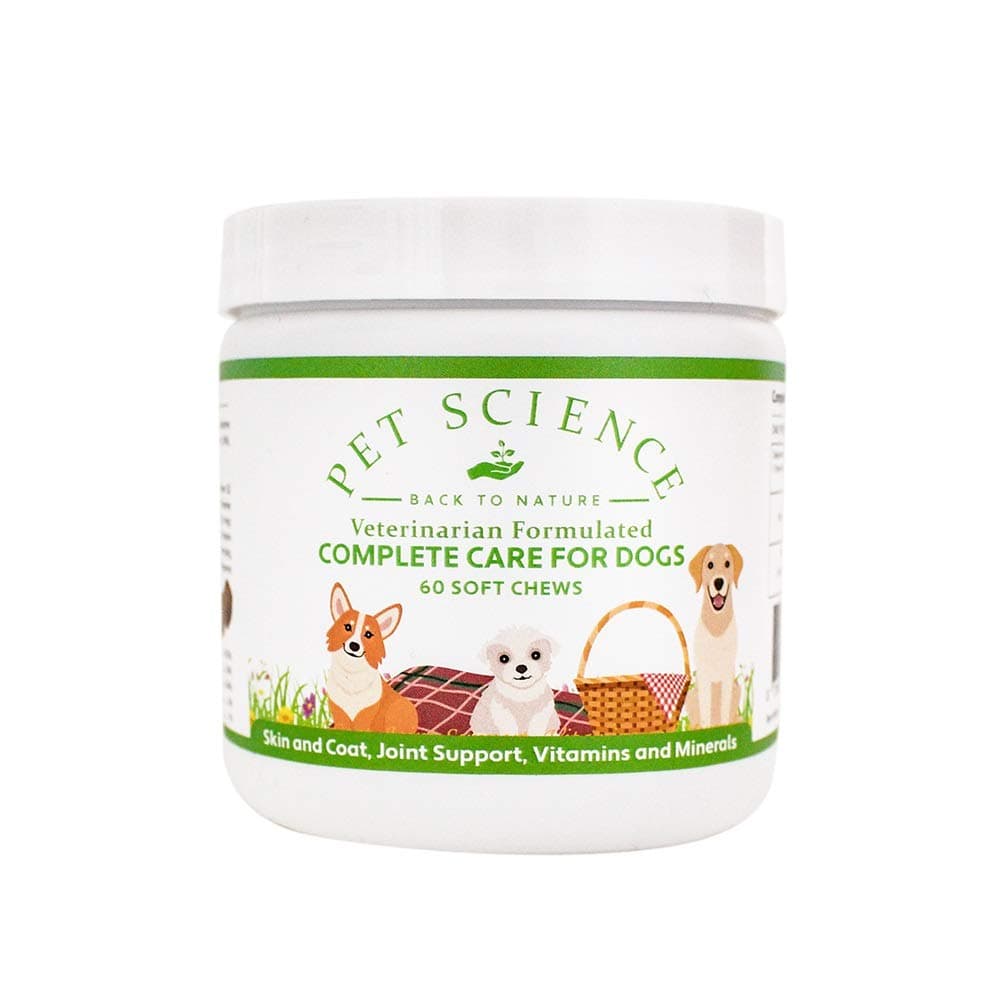Pet Science Complete Care for Dogs, Multi-Supplements for Overall Health/Wellbeing (60 Soft Chews)