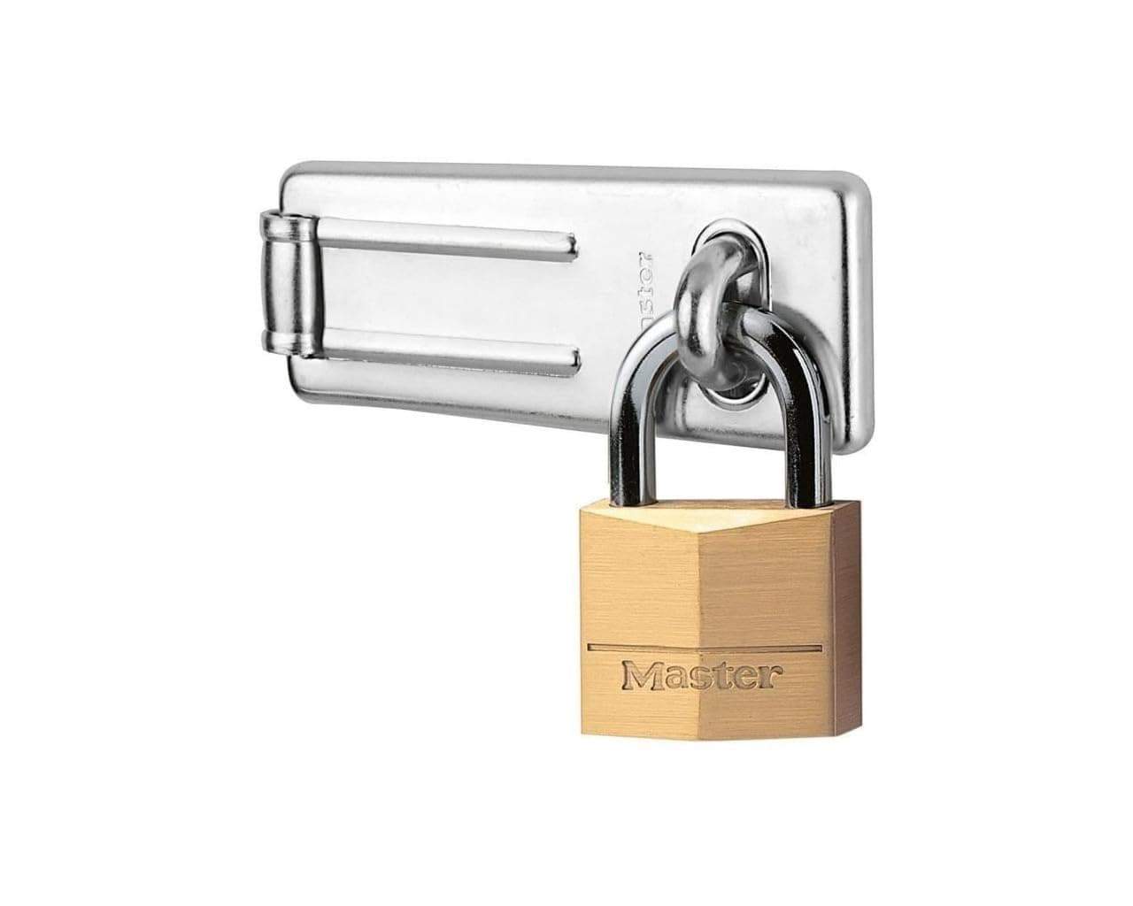140703EURD Pack Including Door Hasp and Keyed Padlock