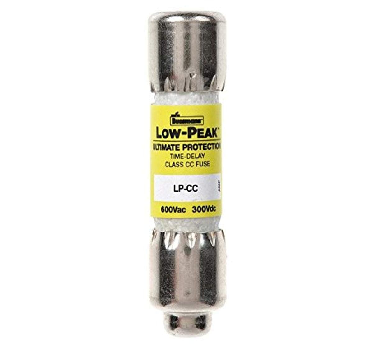 Eaton Bussmann LP-CC-10 Class CC Fuse, Time-delay Dual-element Current Limiting, 10A, Rejection, Interrupt Rating 200 kA at 600 Vac, 20 kA at 150 Vdc
