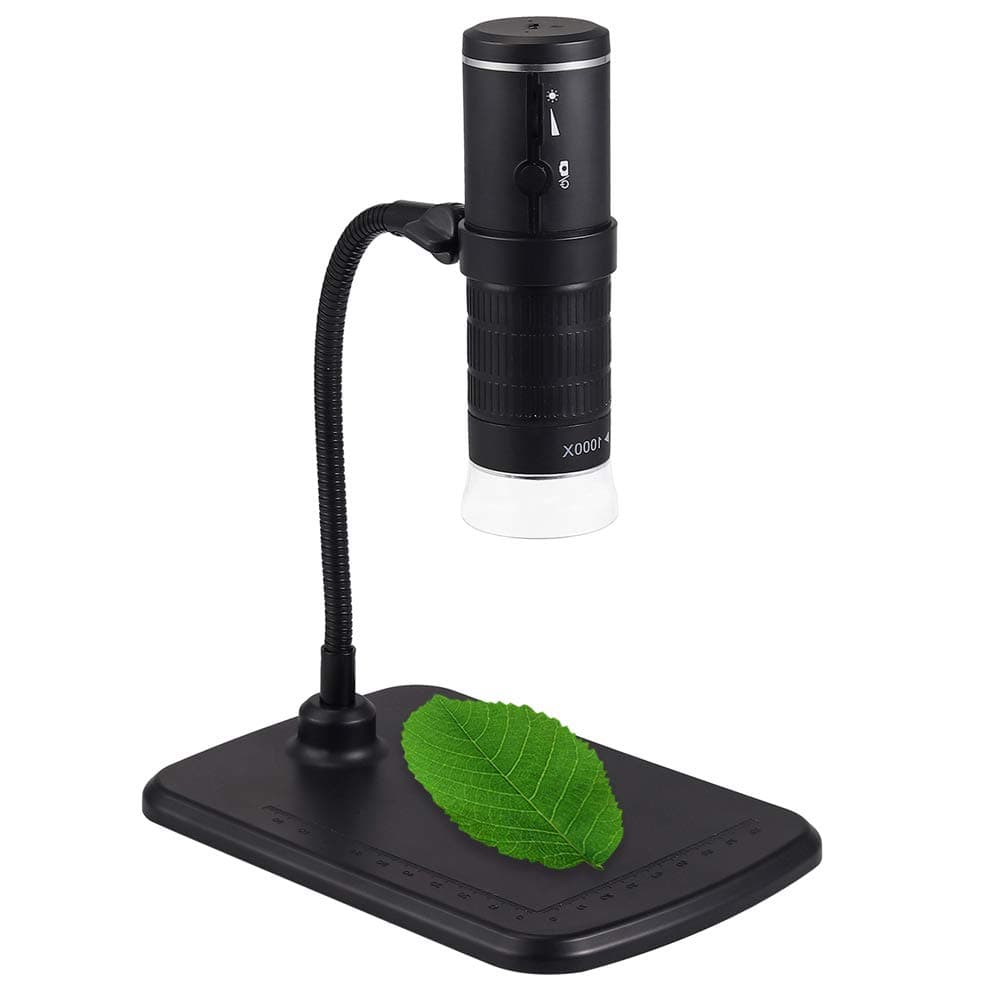 Tanice Wireless Digital Microscope 50X to 1000X Magnification Microscopy with 8 LED for Android Windows Mac