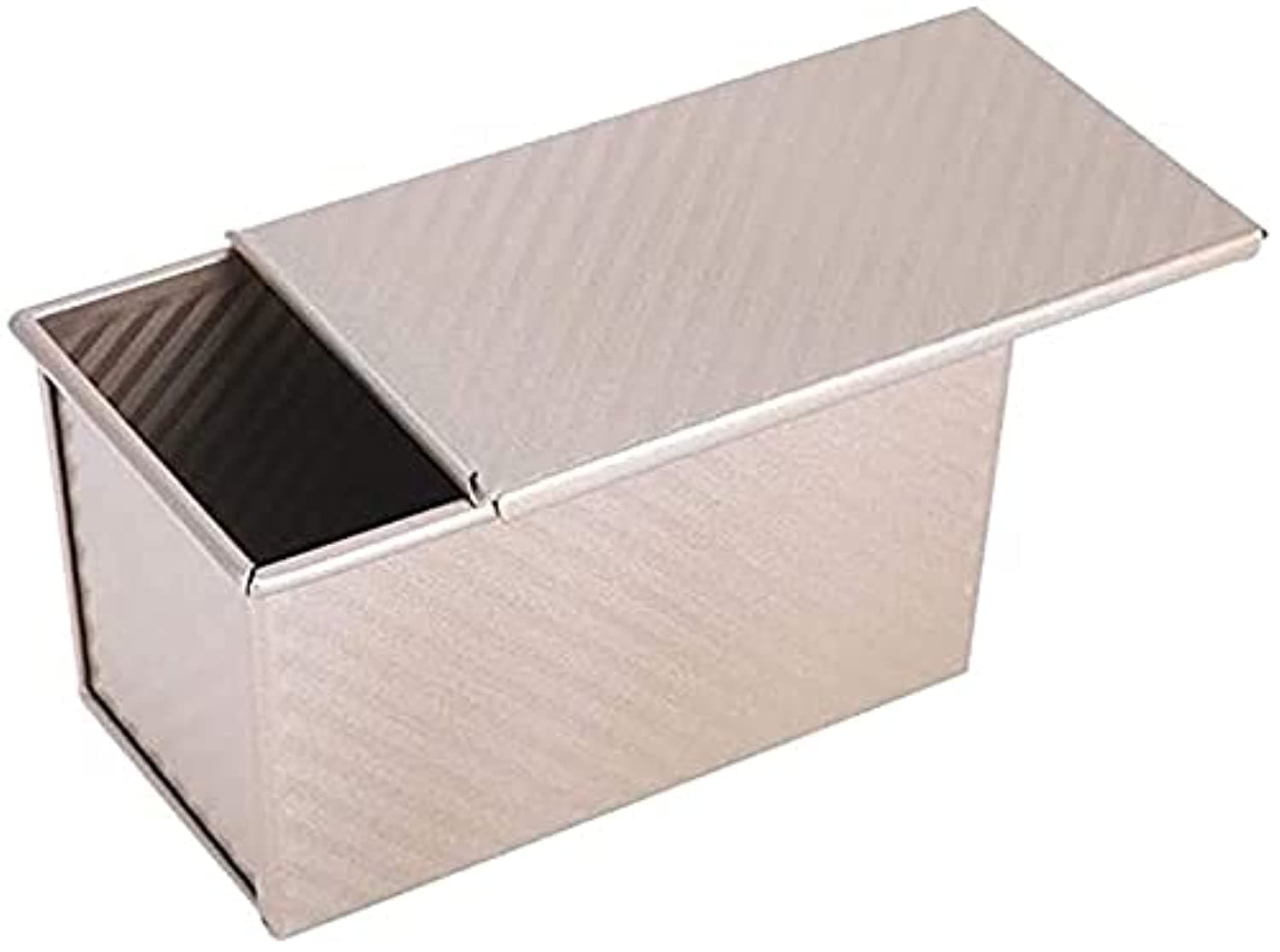 KASTWAVE One Pound Pullman Loaf Pan with Cover - Toxic Free NONSTICK - Organic Environmental Friendly Premium Coating – Durable Quality - 1 X Covered Pullman Loaf Pan - BAKEWARE