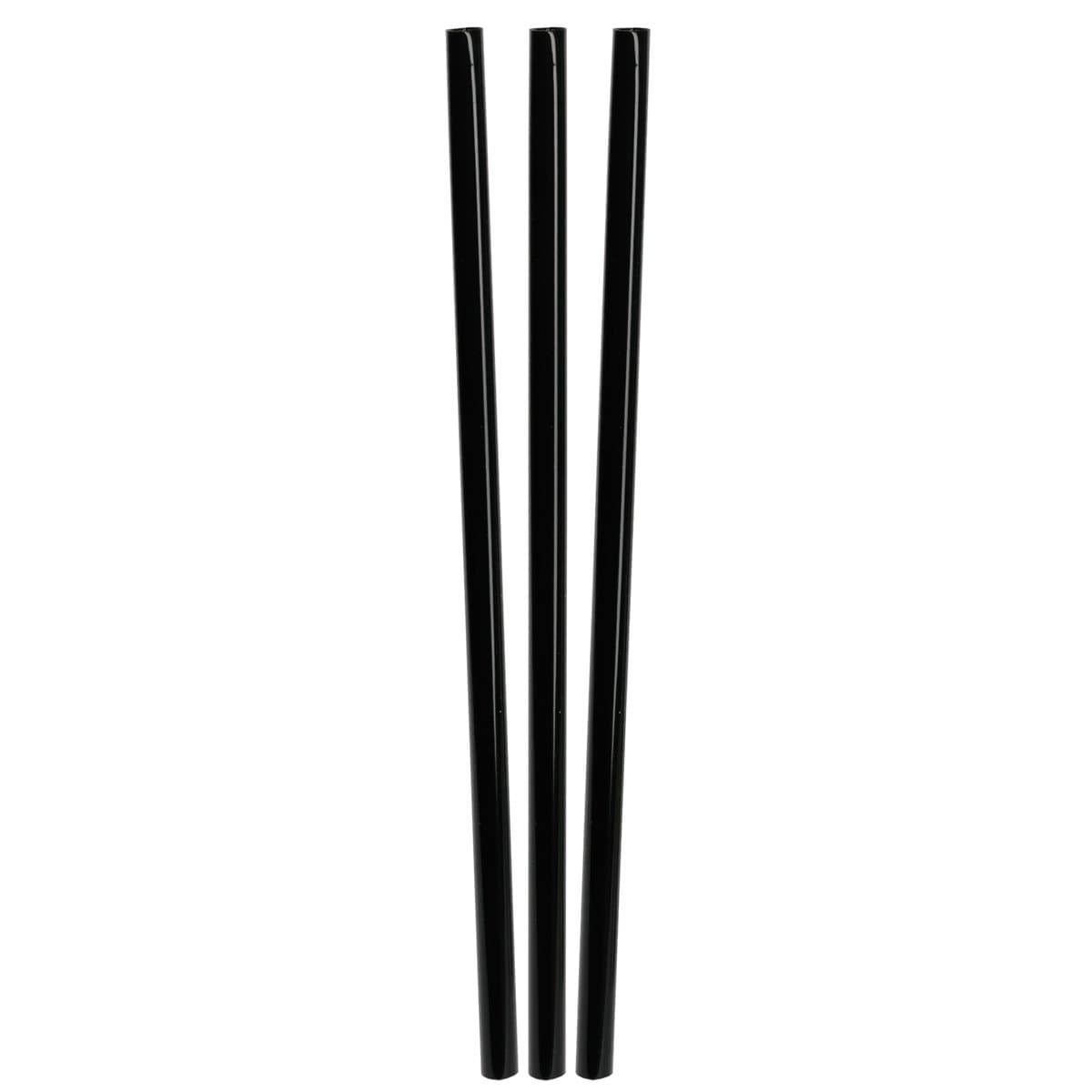Decor Service Straw (Corn Organic Plastic 16 x 0.6 cm Black