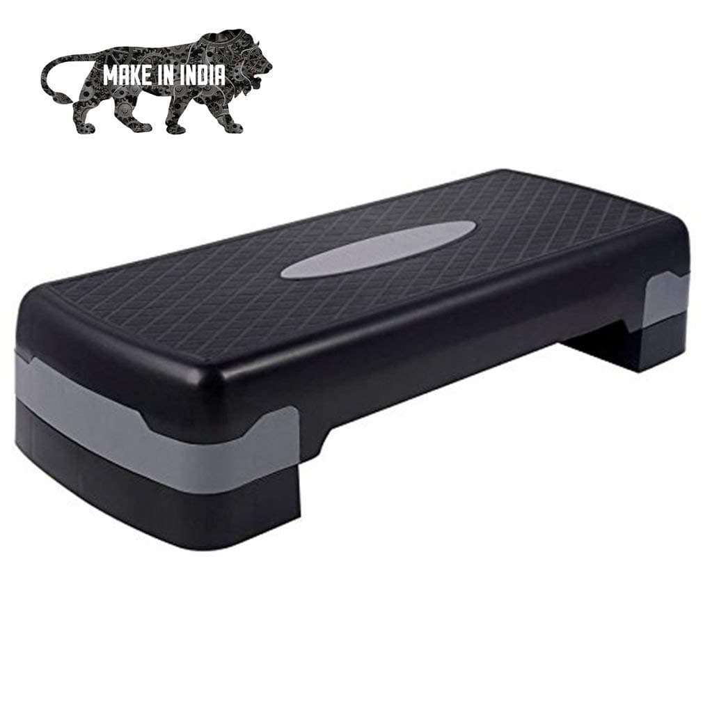 VichaxanAerobic Stepper Adjustable Aerobic Platform Stepper with Risers Step Aerobics Trainer Home Gym Exercise Fitness Stepper