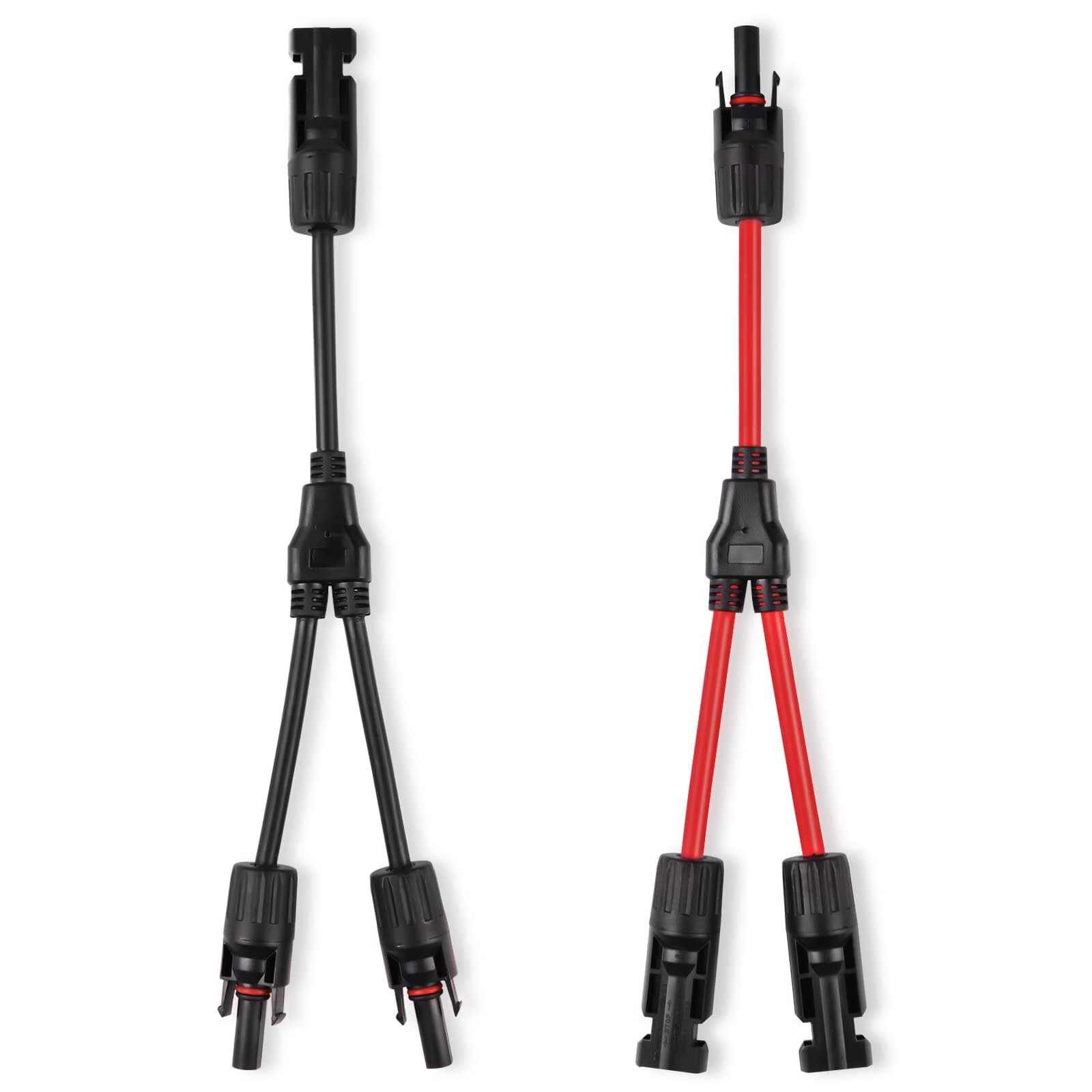 URAQT Solar Cable Solar Cable Y, 1 Pair 4mm² Solar Cable Waterproof Y Splitter 12AWG Plug & Play Solar Divider Connector Solar Cable Y Splitter MMF + FFM for Parallel Photovoltaic Connection