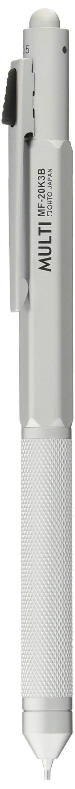 Auto MF-20K3B-SV Ballpoint Pen, Multi-Functional Ballpoint Pen, MULTI B-2+1, Silver