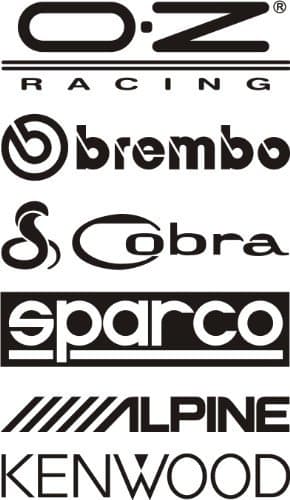 2 x 6 Car Stack Stickers (Blue). Vinyl Decal Graphic. Approx 200mm in Length.