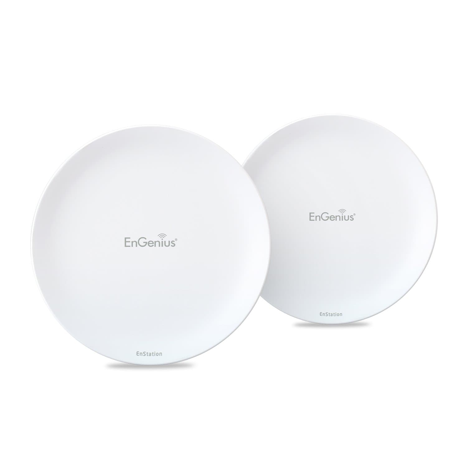 EnGenius Technologies 2.4 GHz High-Powered, Long-Distance Wireless N300 Outdoor AP/Client Bridge [2-Pack] (N-EnStation2 Kit)