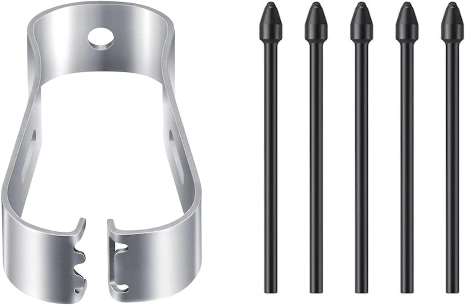 Tablet Stylus Pen Nibs | Replacement Tips | Compatible with Note 10/20, Tab S6/S7, Includes 5 Refills + 1 Tweezer (Black) 5pcs