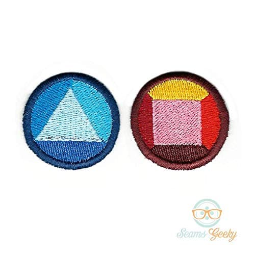 Steven Universe Patch - Garnet - Ruby and Sapphire - Geeky Embroidered Iron on Patch or Applique Applique Souvenir Accessory