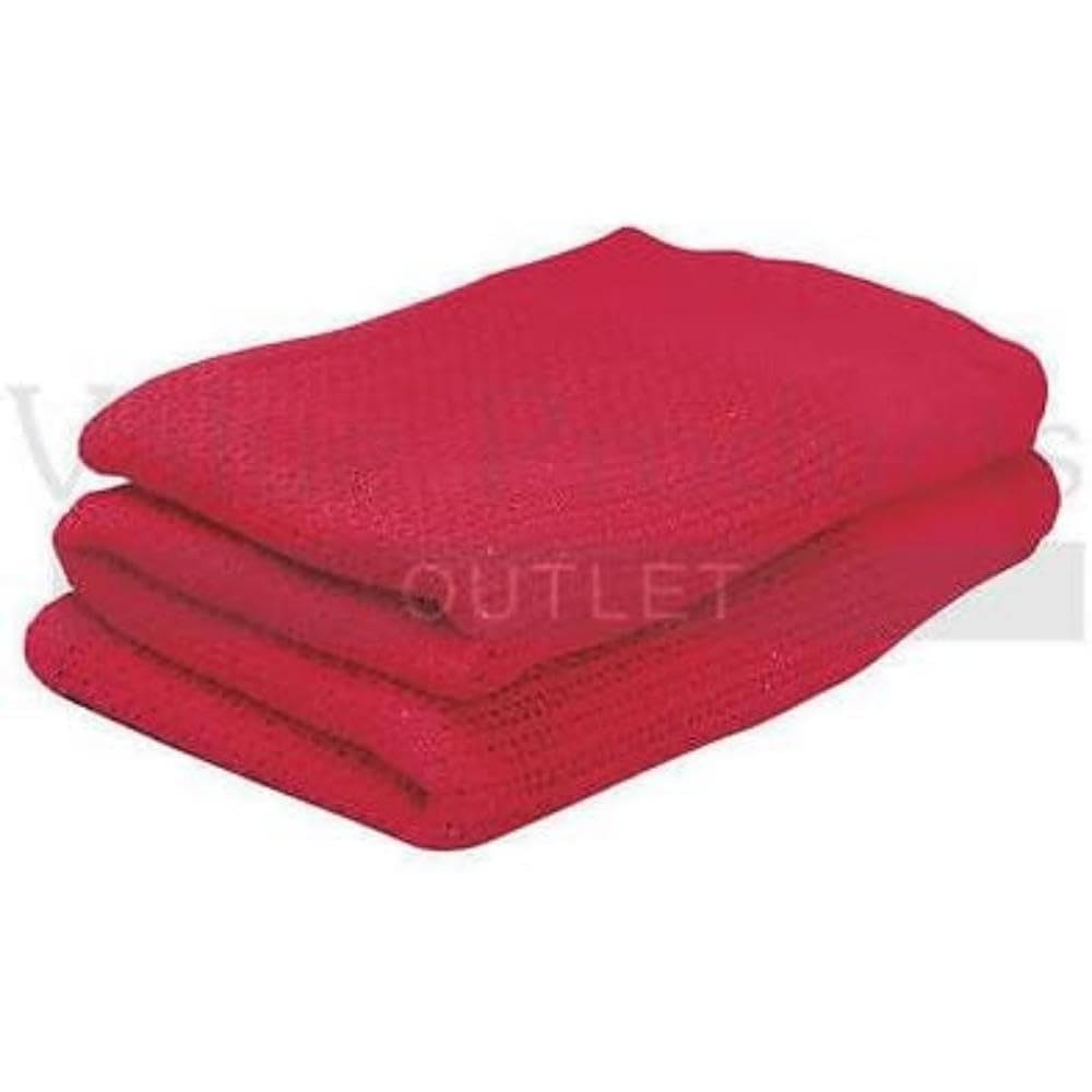 Steroplast Red Cotton Cellular First Aid Blanket