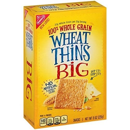 Wheat Thins Crackers, Big, 8 Oz (2 pack)