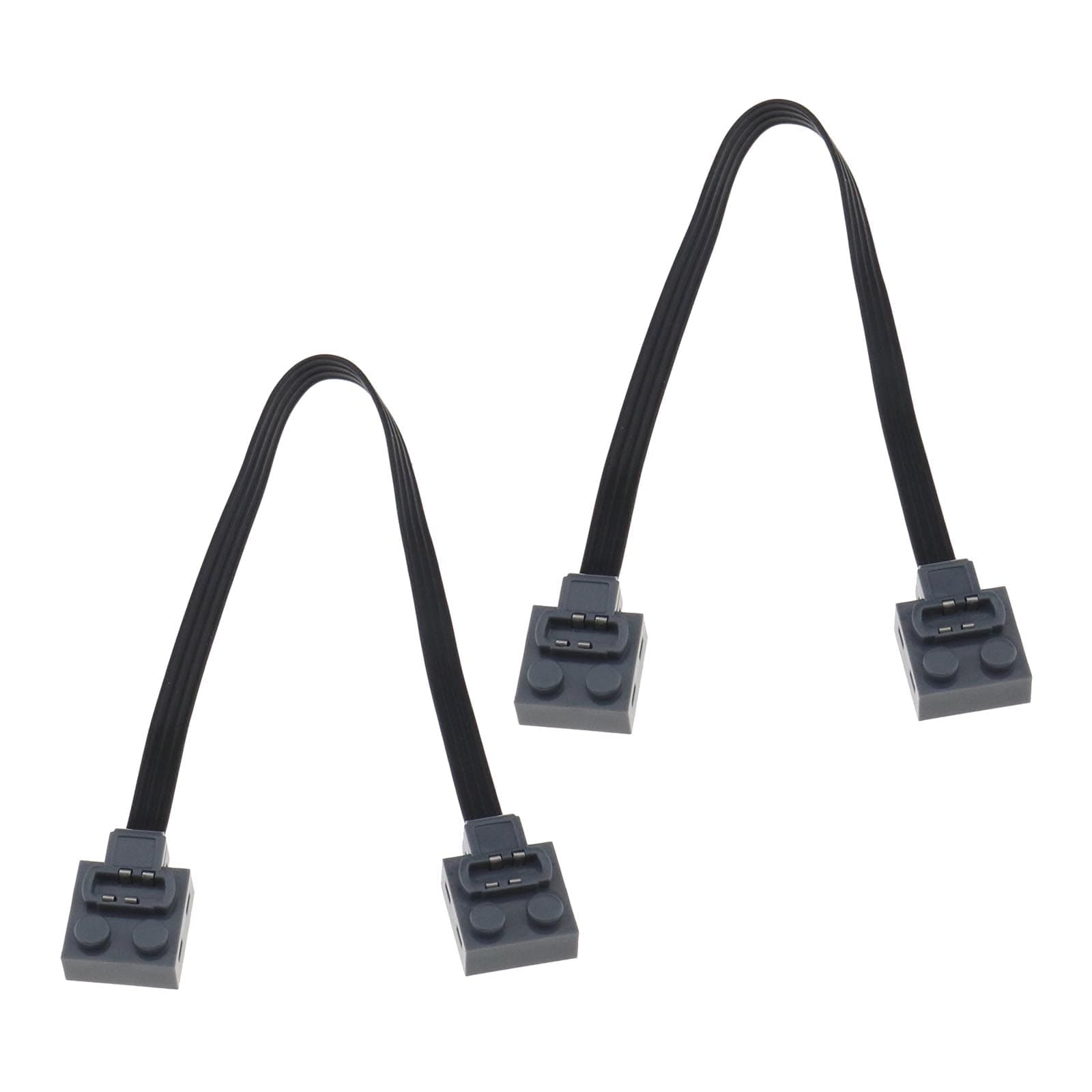 ECSiNG 2PCS Extension Cables Compatible with Lego 8870 Light Switch 8869 Technic Power Functions Extension Wire Cord Connector for Bricks Building Blocks Toy 25cm