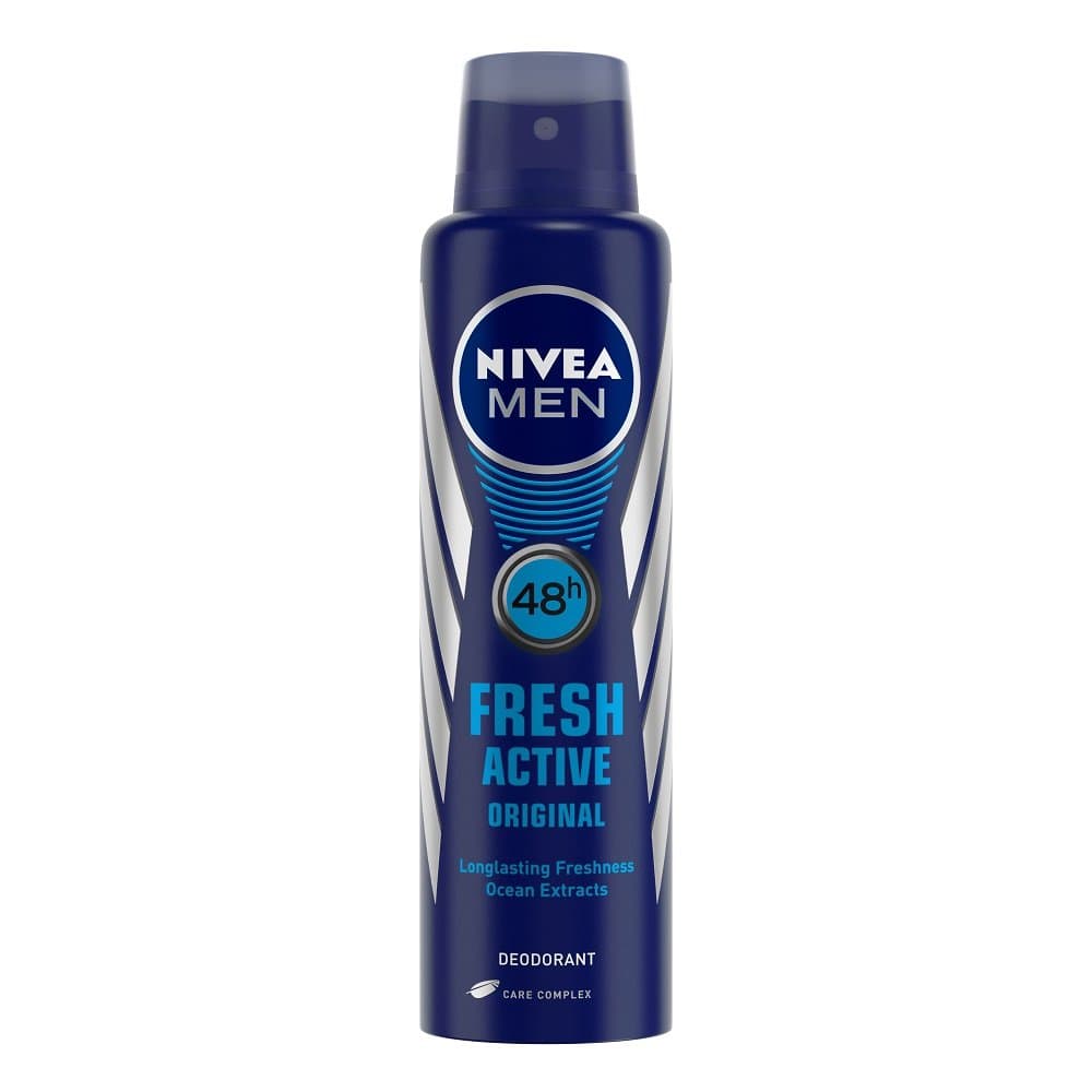 NIVEA Men Fresh Active 48 Hours Deodorant For Men, 150ml