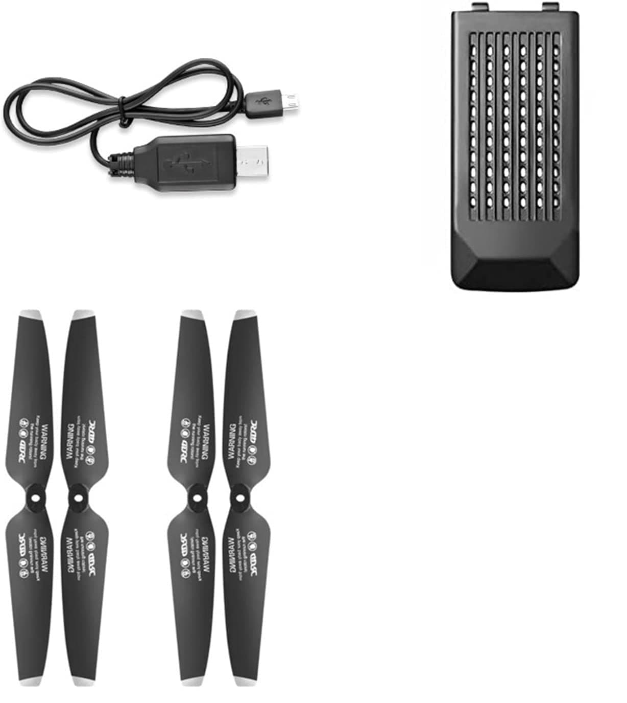 DRONEEYE 4DM5 Rechargeable Battery + Charging Cable + Propeller