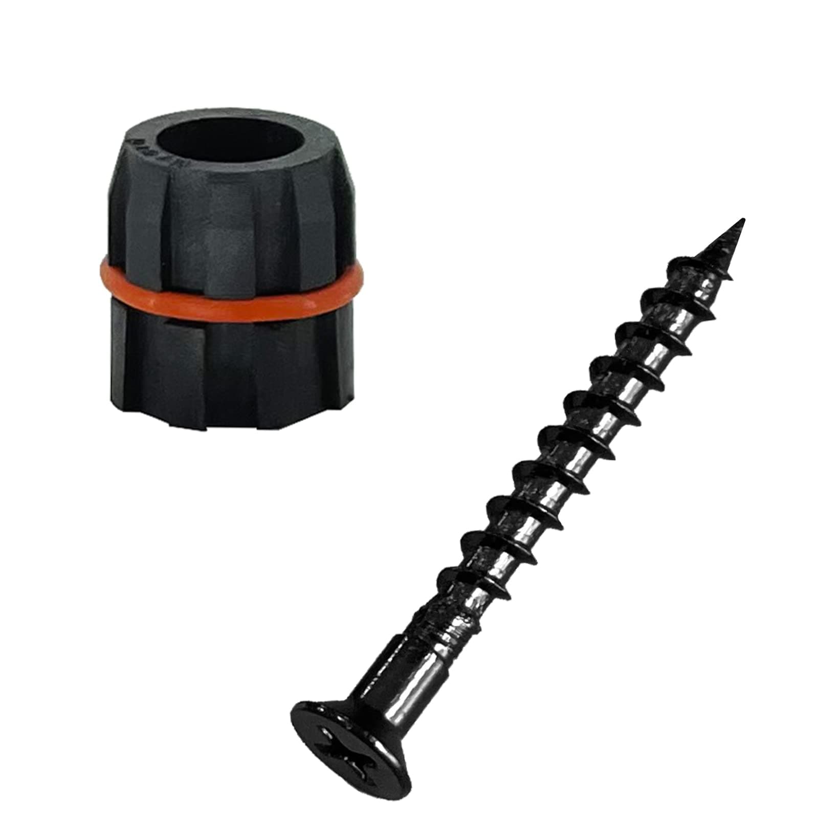 Myard Baluster Connectors Plus with Screws for Deck Handrail Railing Fencing (Qty 100, Round Line Connectors)