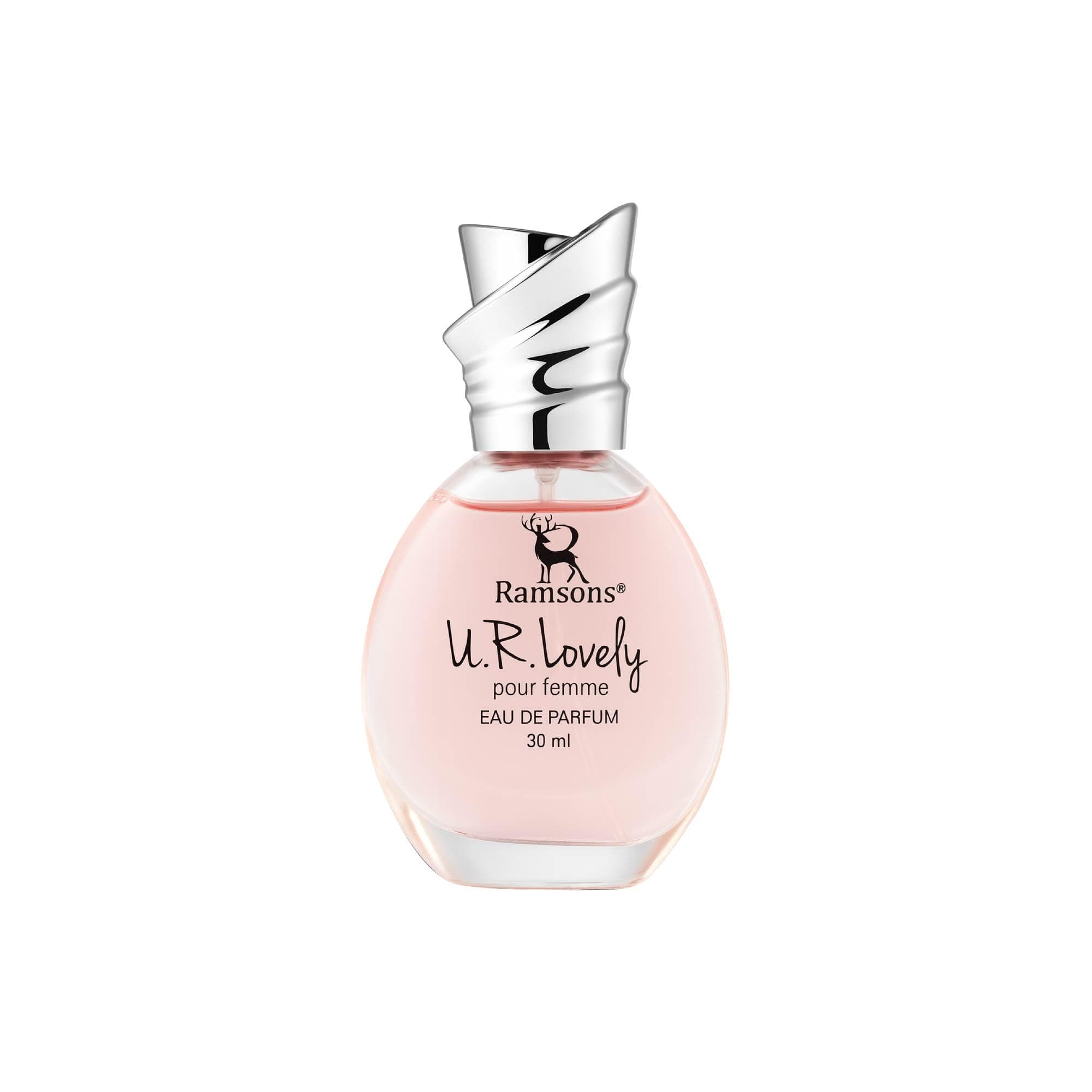 Ramsons - U R LOVELY Eau De Parfum | 30 ML | Perfume For Women | TN - Bergamot, Peach, Orange, Grapefruit, Aquatic | MN - Lilly of the valley, Rose, Jasmine, Cinnamon | BN - Woody, Musk, Vanilla