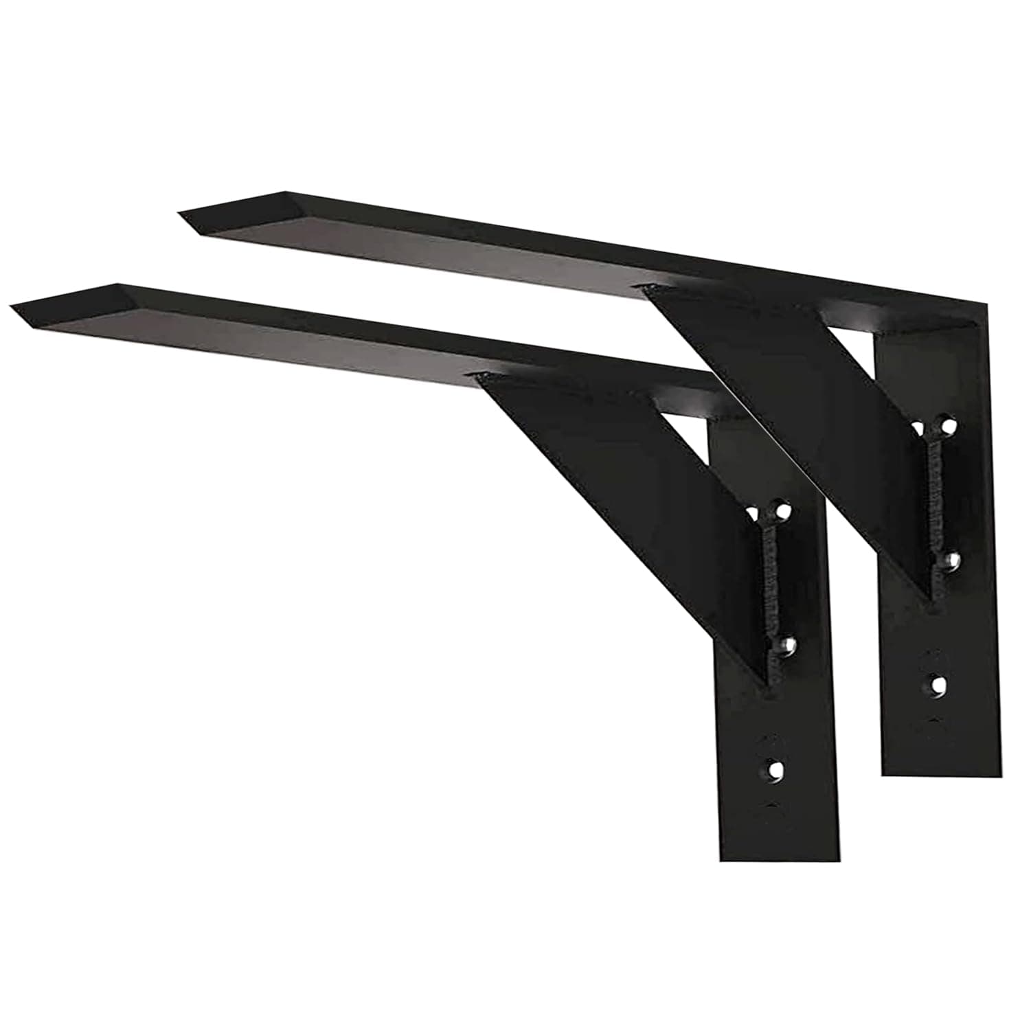 Countertop Support Bracket 20 Inch Heavy Duty Granite Support Bracket 2 Pack 3/8" Thick 20"x12"x2.5" Shelf Bracket Iron Metal Support Brackets for Granite Quartz Wood Laminate Countertops