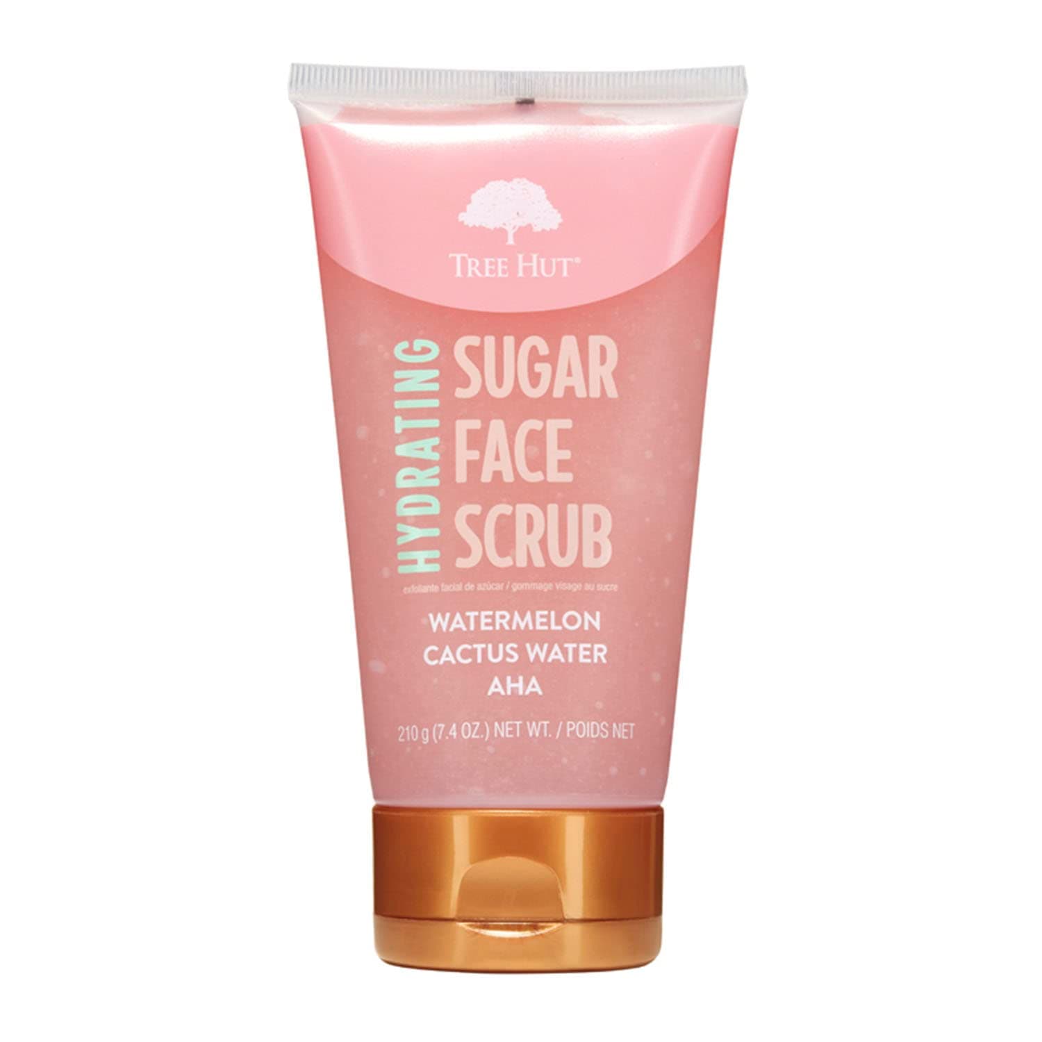 Tree Hut Watermelon & Cactus Hydrating Face Scrub | Deep Cleans Pores to Remove Dead Skin & Impurities | Nourishing Essential Body Care | 7.4 fl oz.