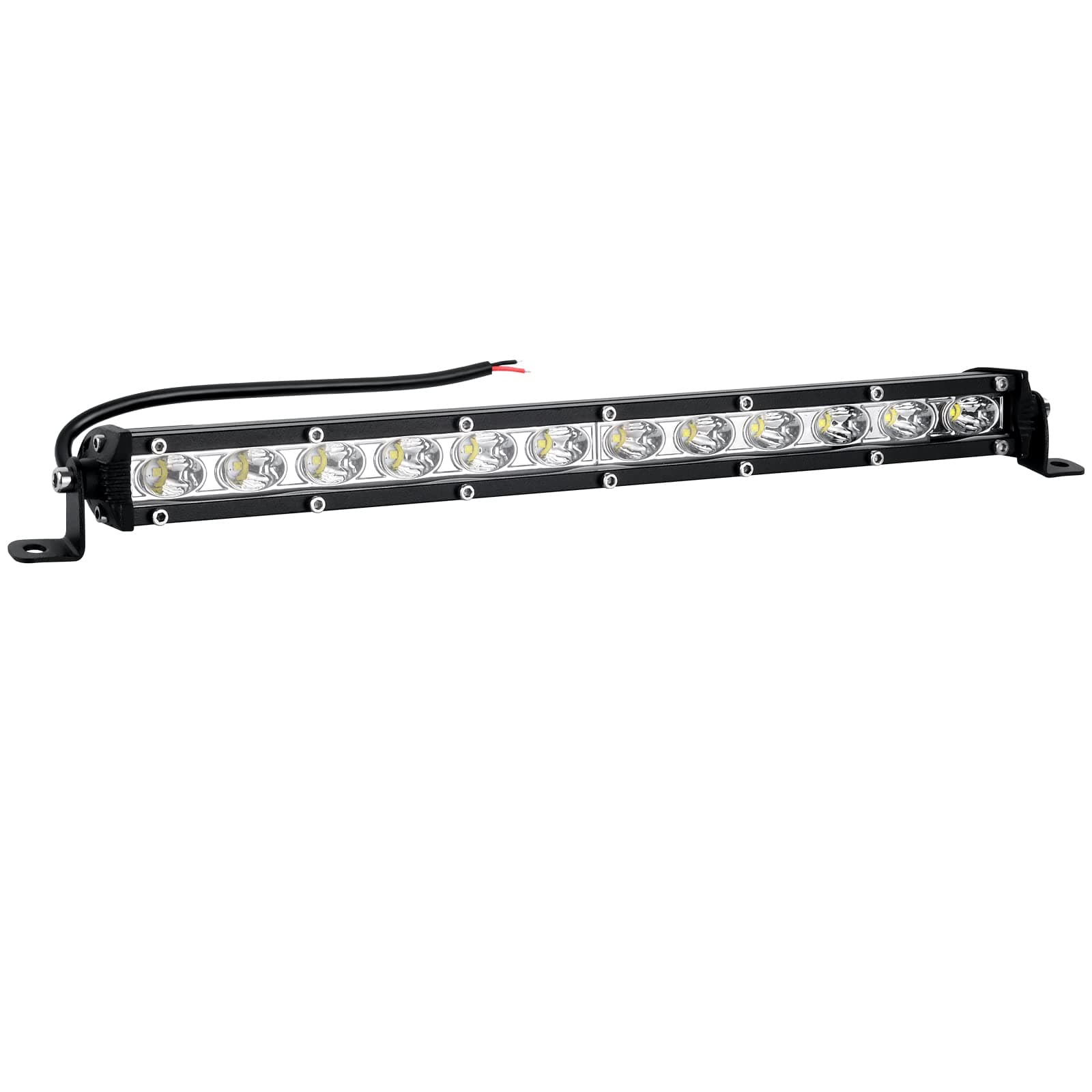 14" Led Light Bar 80W 8000lm Single Row Led Light Bar Off Road Lights Waterproof Flood & Spot Beam Combo Light for Truck Off Road Pickup SUV ATV UTV Boats Roof Bumper