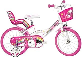 Dino Bikes 144R-UN Unicorn 14" Bicycle 14'', White & Pink
