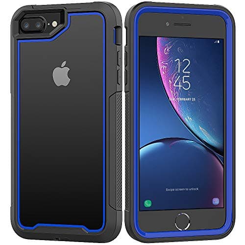 iPhone 8 Plus/iPhone 7 Plus/iPhone 6S Plus/iPhone 6 Plus Case, Yoomer Ultra Slim Shockproof Reinforced PC Frame Crystal Durable Flexible TPU Bumper Case for iPhone 8 Plus/7 Plus/6S Plus/6 Plus 5.5"