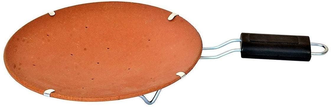 Non Stick Clay Tawa (Brown)