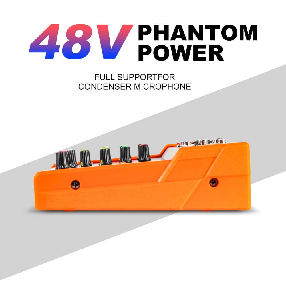 G-MARK Mini Audio Mixer 4 Channels B 5V Studio Karaoke Protable uetooth Live