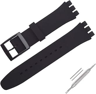 Watch Strap for Swatch, Silicone Waterproof Watch Strap
