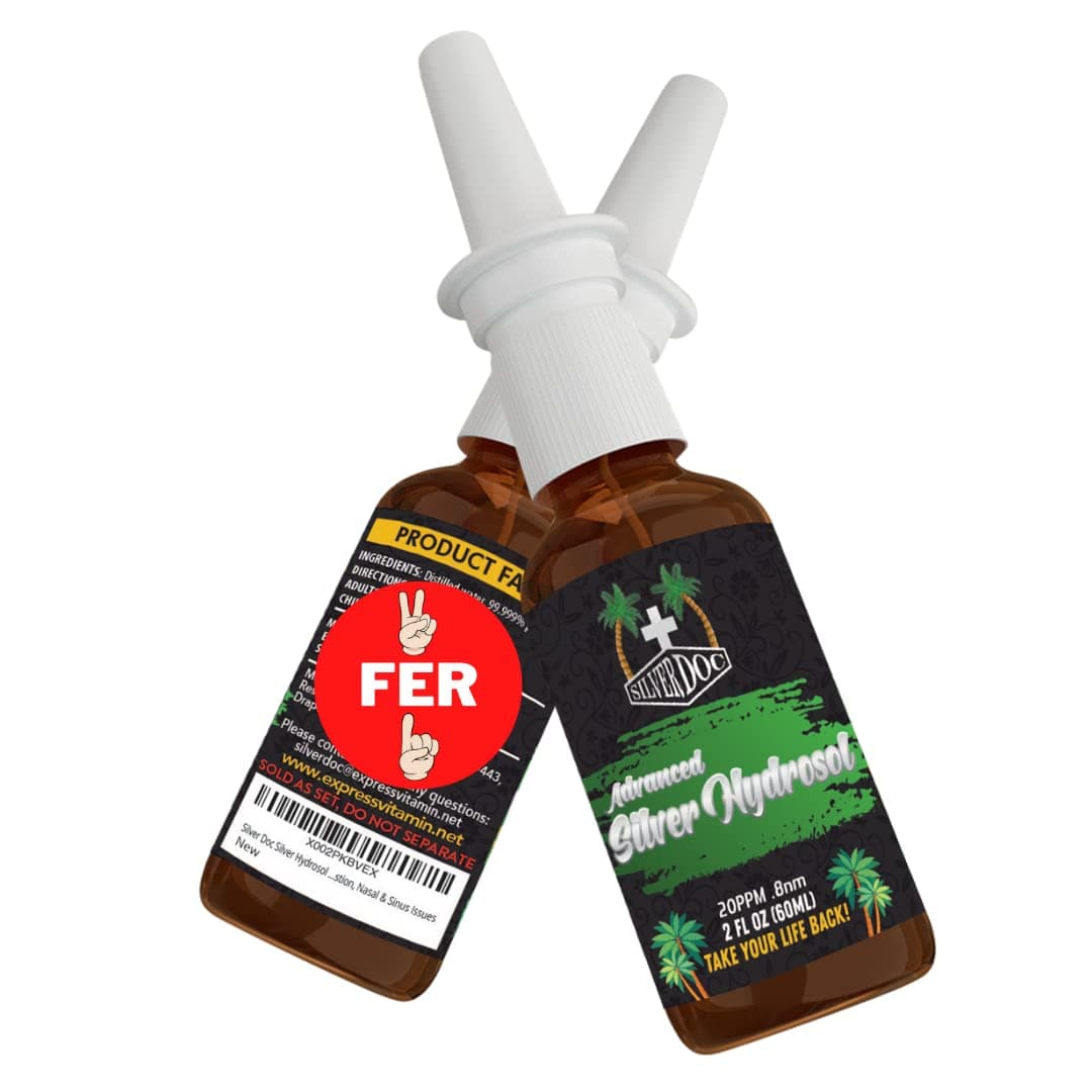 Research Labs Silver Doc Silver Hydrosol Colloidal Silver Nasal Cleansing Spray, Perfect for Congestion, Nasal & Sinus Issues