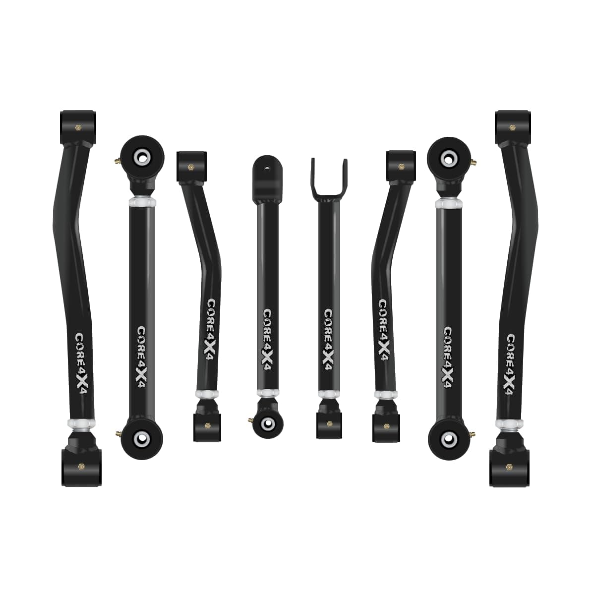 CORE 4X4-8pc Cruise Series Adjustable Control Arm Kit - Compatible with Jeep Wrangler JK/JKU 07-18