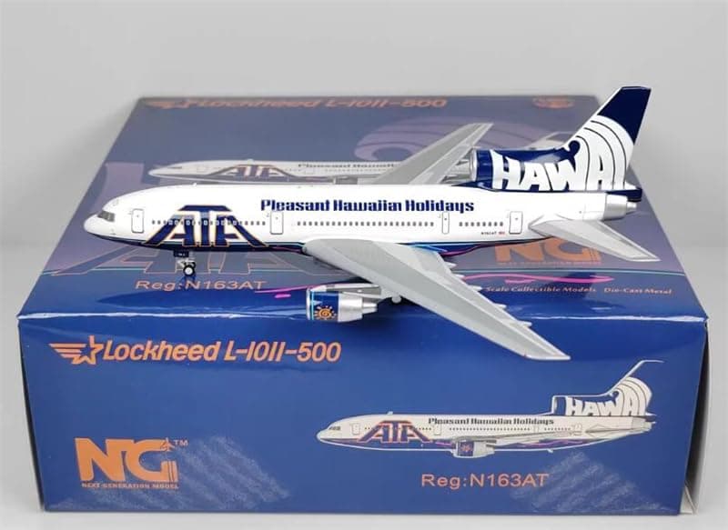 ACE HOBBY NG Models for ATA Airlines for Lockheed L-1011 N163AT Pleasant Hawaiian Holidays 1:400 Aircraft Pre-Built Model