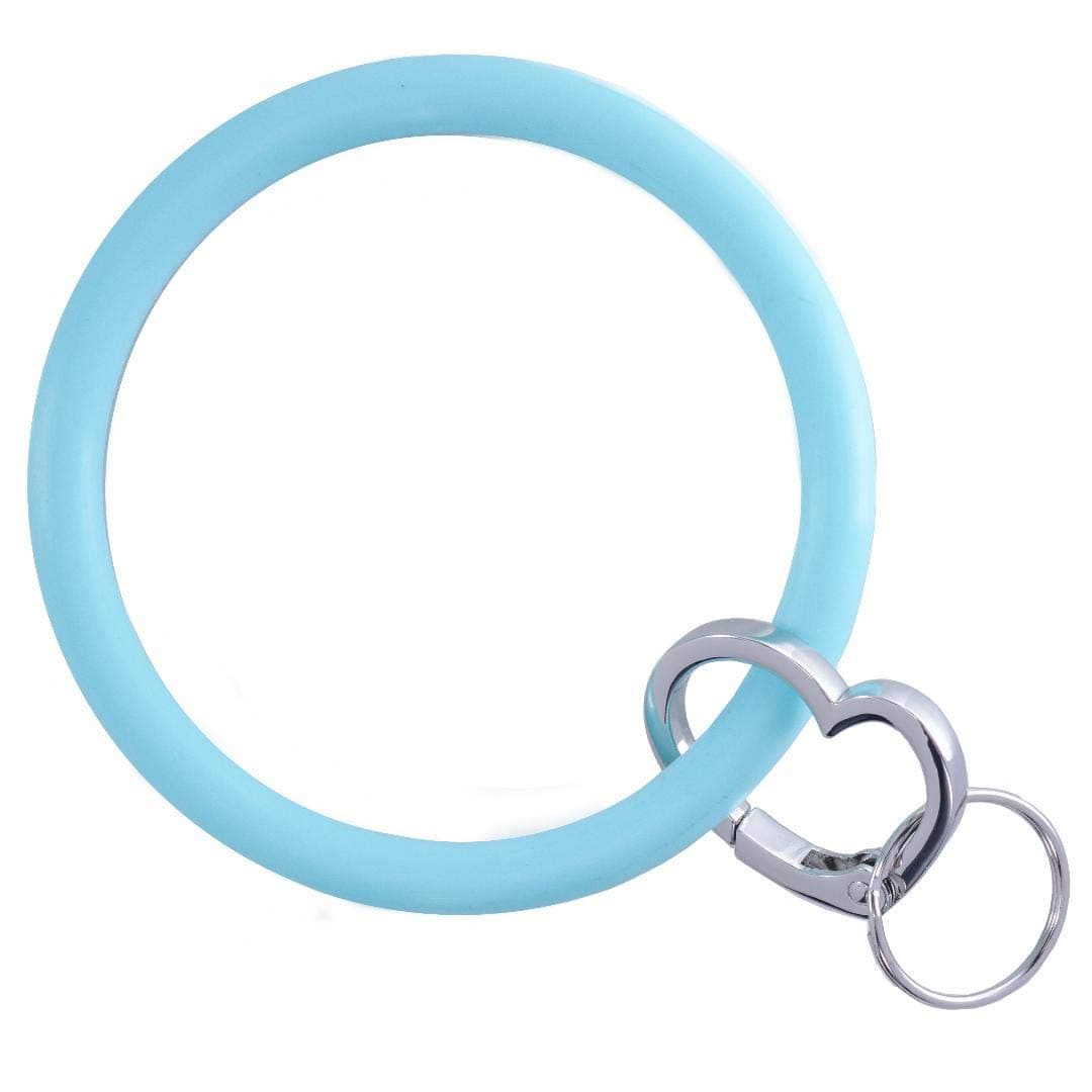 Silicone Bangle Key Ring by Soft Spot Co (Blue)