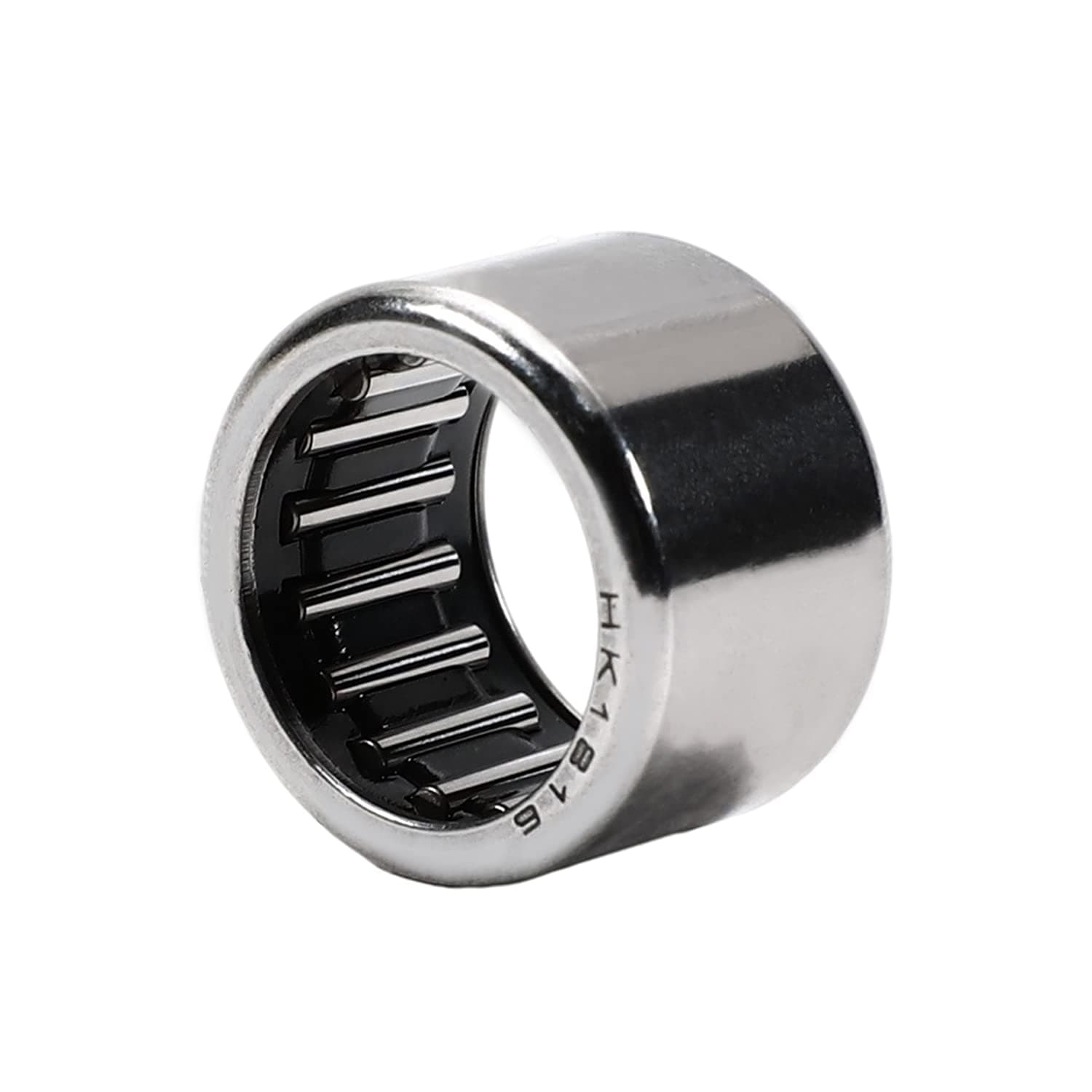 Othmro 1Pcs HK1816 Needle Roller Bearings, Drawn Cup Open End 7/10-inch Bore 9/10-inch OD 3/5-inch Width 15.3 kN Static Load 10.6 kN Dynamic Load High Carbon Chromium Bearing Steel