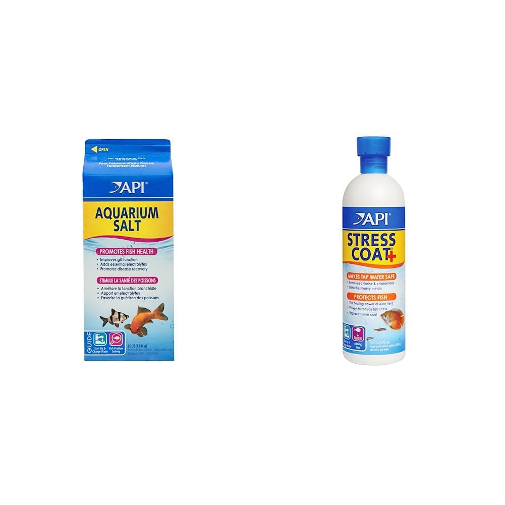 Aquarium Care Bundle - Salt, Water Conditioner (67 oz, 16 oz)